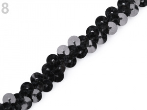 Flitrový prýmek šíře 10 mm elastický