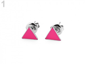 Náušnice z nerezové oceli trojúhelník