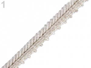 Prýmek / paspulka s kroucenou šňůrou šíře 14 mm