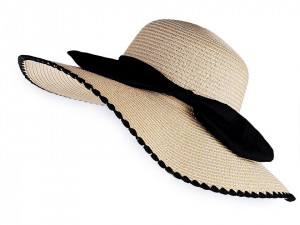 Dámský klobouk / slamák s mašlí