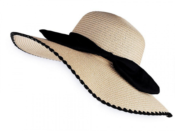 Dámský klobouk / slamák s mašlí