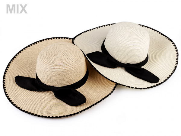 Dámský klobouk / slamák s mašlí