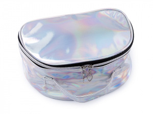 Holografická kosmetická taška / kufřík 17x23 cm 2. jakost