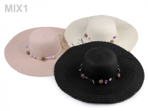Dámský klobouk / slamák k dozdobení