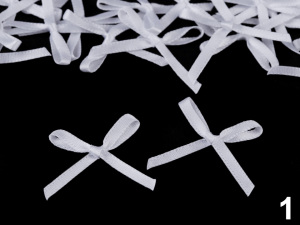 Svatební / prádlové mašličky / kotilion šíře 30-40 mm saténové