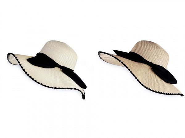 Dámský klobouk / slamák s mašlí