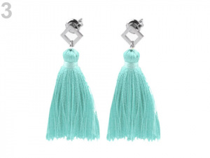 Náušnice z nerezové oceli se střapci