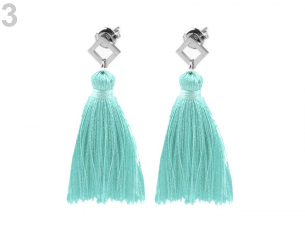 Náušnice z nerezové oceli se střapci