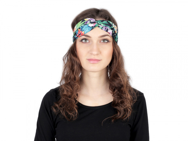 Látková čelenka pin up překřížená