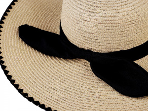 Dámský klobouk / slamák s mašlí