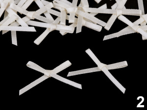 Svatební / prádlové mašličky / kotilion šíře 30-40 mm saténové