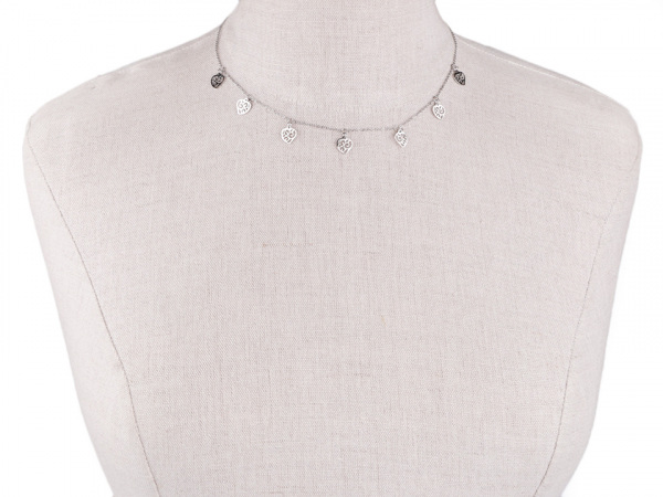 Náhrdelník z nerezové oceli s přívěsky - hvězda, srdce, křídla