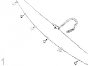 Náhrdelník z nerezové oceli s přívěsky - hvězda, srdce, křídla