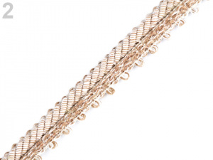 Prýmek / paspulka s kroucenou šňůrou šíře 14 mm