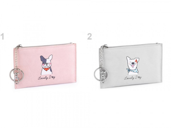 Peněženka / klíčenka pes 8,5x13,5 cm