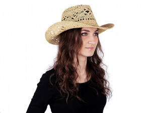 Kovbojský klobouk / slamák k dozdobení