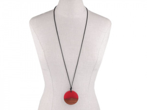 Náhrdelník ze dřeva a pryskyřice