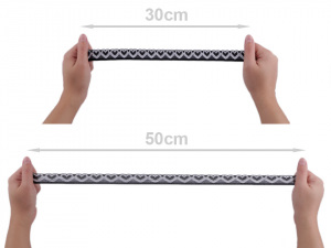 Elastická krajka / pruženka srdce šíře 22 mm