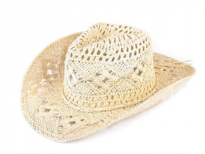 Kovbojský klobouk / slamák k dozdobení