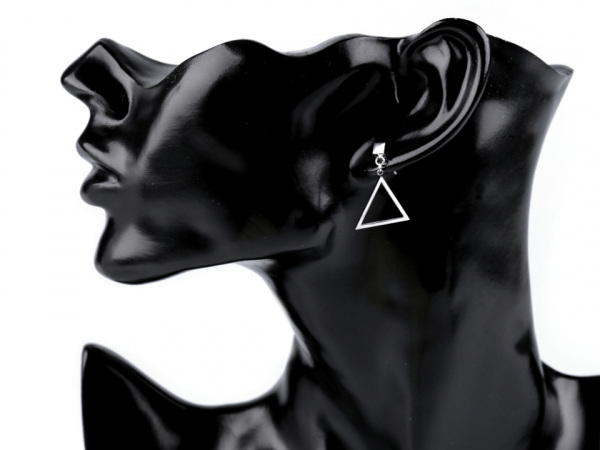 Náušnice z nerezové oceli trojúhelníky