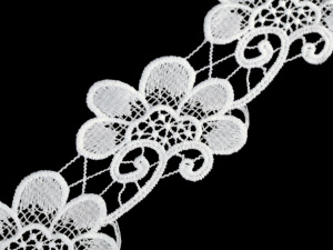 Vyšívaná krajka šíře 75 mm