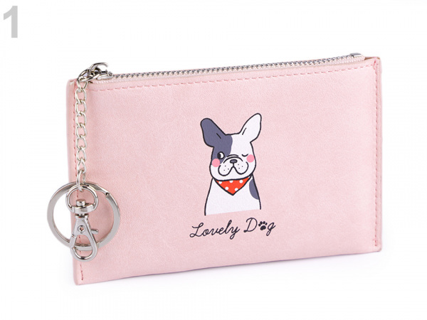 Peněženka / klíčenka pes 8,5x13,5 cm