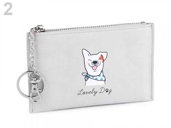 Peněženka / klíčenka pes 8,5x13,5 cm
