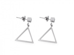 Náušnice z nerezové oceli trojúhelníky