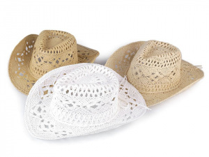 Kovbojský klobouk / slamák k dozdobení