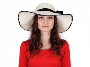 Dámský klobouk / slamák s mašlí