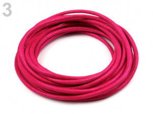 Lesklá šňůra Ø4,5 mm se třpytivým efektem