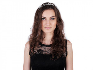 Štrasová čelenka / korunka do vlasů