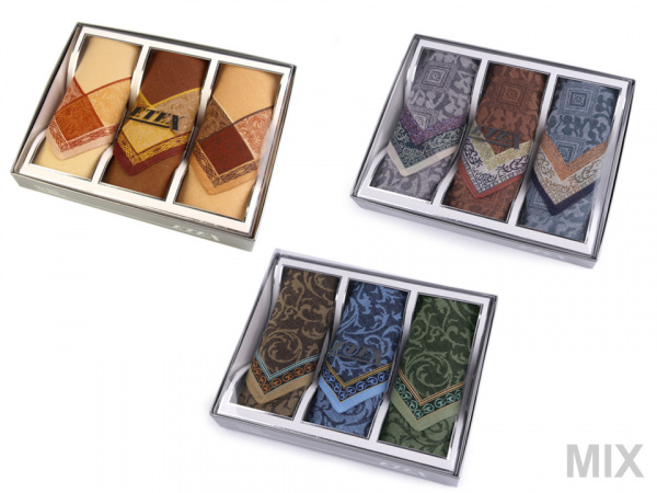 Pánský kapesník žakárový / dárková kazeta