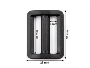 Průvlek šíře 30mm černý