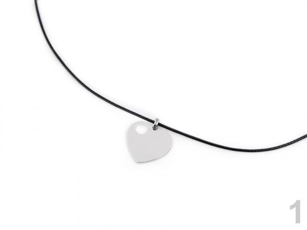 Náhrdelník s přívěskem z nerezové oceli srdce