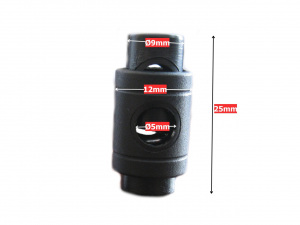 Brzdička plastová bílá a černá