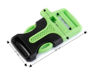 Spona trojzubec s píšťalkou šíře 20 mm