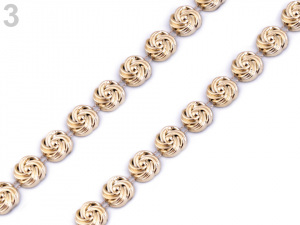 Růže na šňůře / borta šíře 10 mm