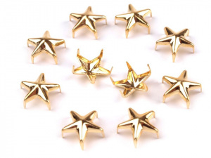 Cvočky na oblečení Ø13mm hvězda