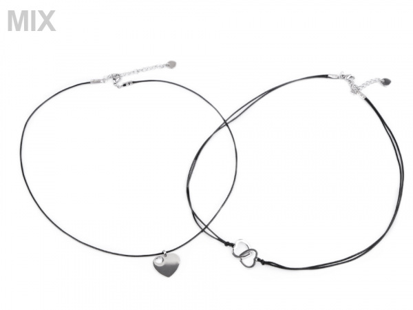 Náhrdelník s přívěskem z nerezové oceli srdce