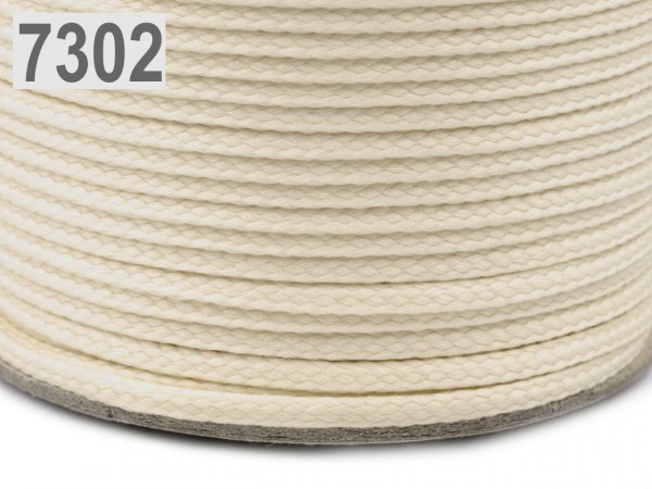 Oděvní šňůra PES Ø4 mm ČESKÝ VÝROBEK