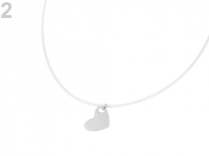 Náhrdelník s přívěskem z nerezové oceli křídlo, srdce