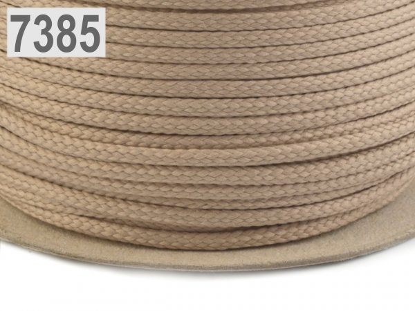 Oděvní šňůra PES Ø4 mm ČESKÝ VÝROBEK