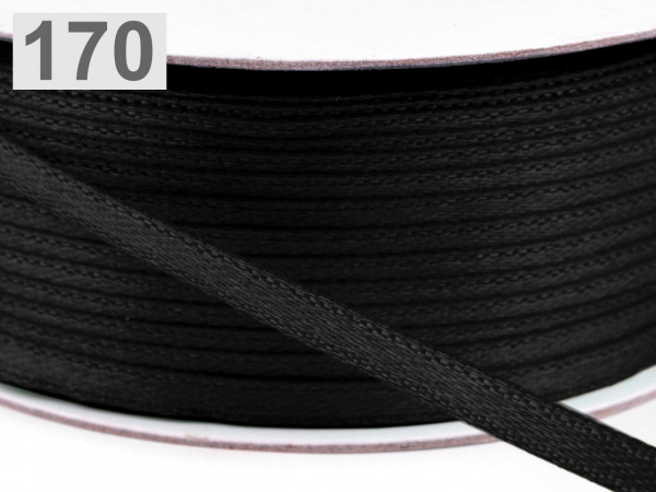 Stuha atlasová šíře 3mm jednolící