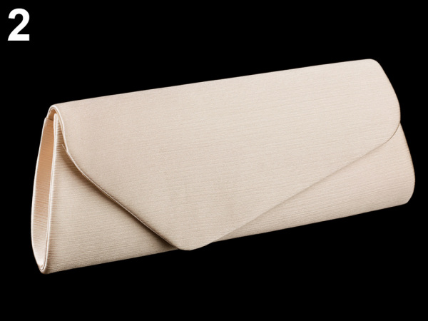 Kabelka - psaníčko saténové s vroubkovanou strukturou 2. jakost