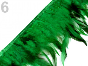 Prýmek - kohoutí peří šíře 12 cm