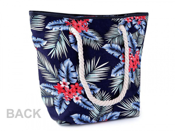 Letní / plážová taška květy 41x51 cm