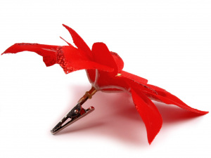 Vánoční hvězda Ø13 cm s klipsem