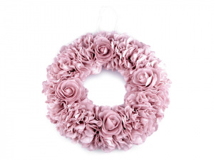 Věnec z moosgummi růže Ø37 cm