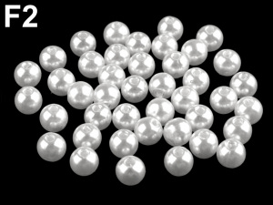 Plastové korálky Glance Ø8 mm